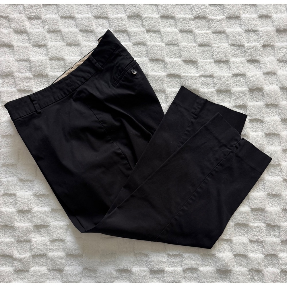 Talbots The Perfect Crop Curvy Black Pants Size 16 Cropped Trousers
